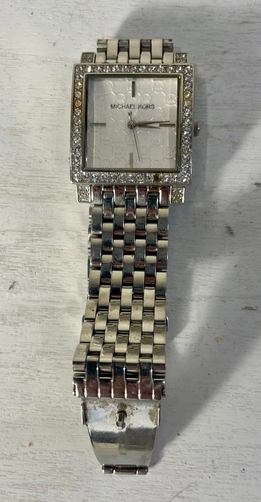 Women’s Michael Kors Silver Square Dial Watch