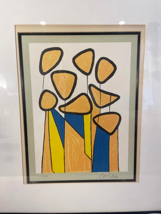 Alexander Calder - Squash Blossoms Lithograph- Circa 1972