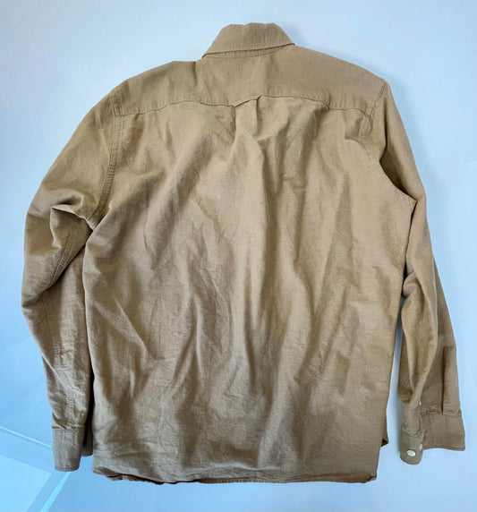H&M Dark Khaki Work Shirt - Men’s L