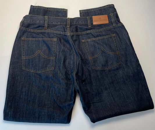 Brooks Brothers Dark Wash Relaxed Fit Jean- Men 38x30