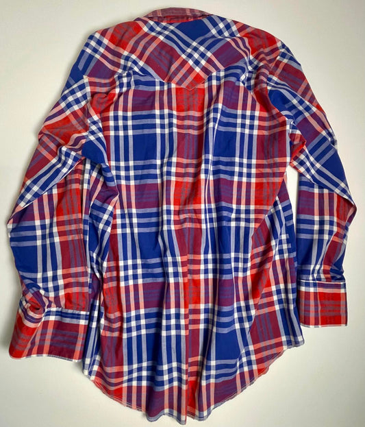 Vintage 80’s Western Frontier Pearl Snap Shirt- Men L