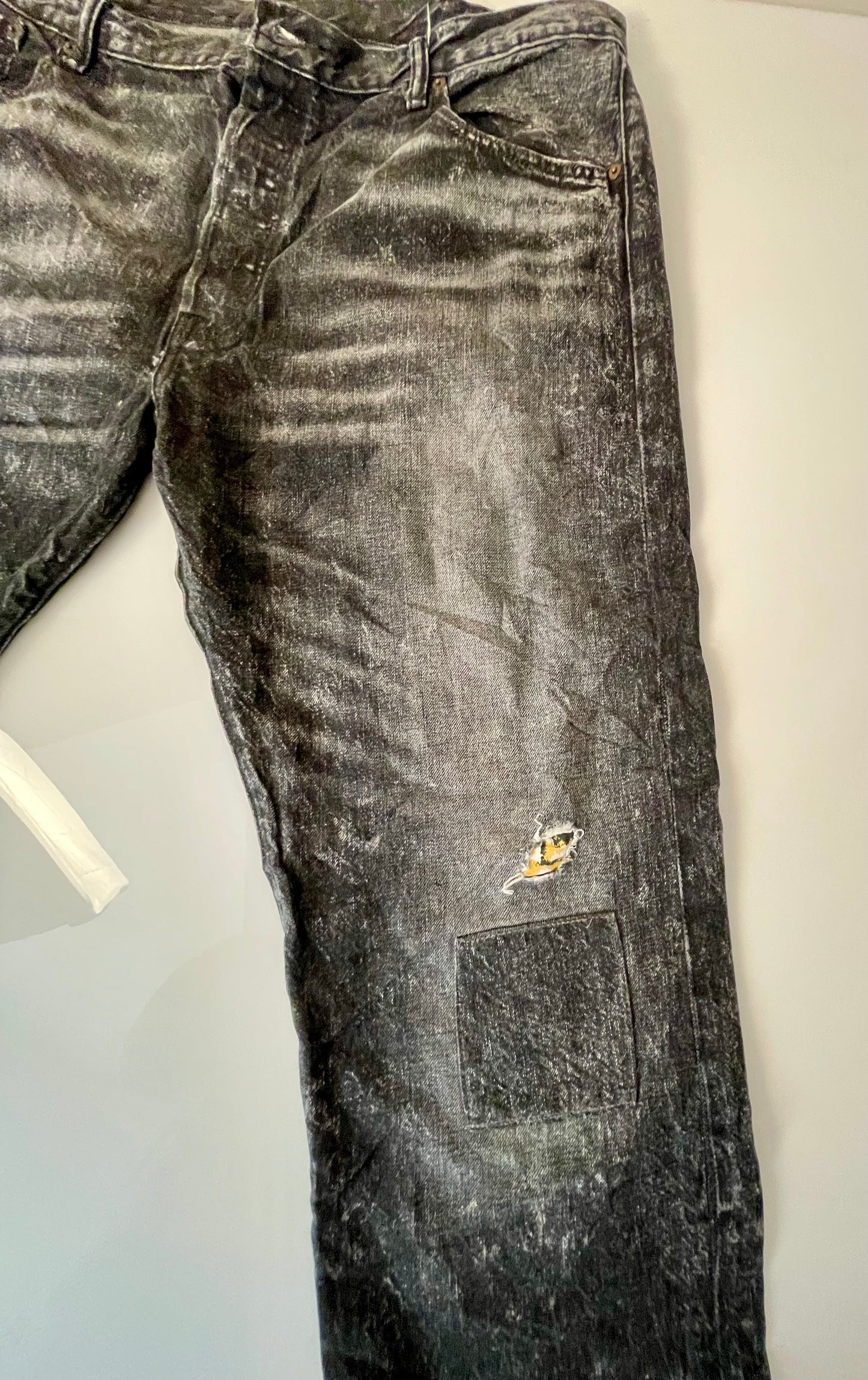 Custom Black- Vintage Washed Levi's 501