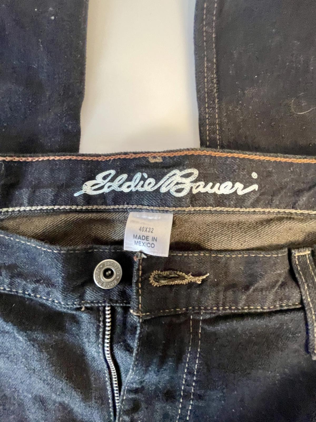 Eddie Bauer Dark Wash Relaxed Fit Jean- Men 40x32