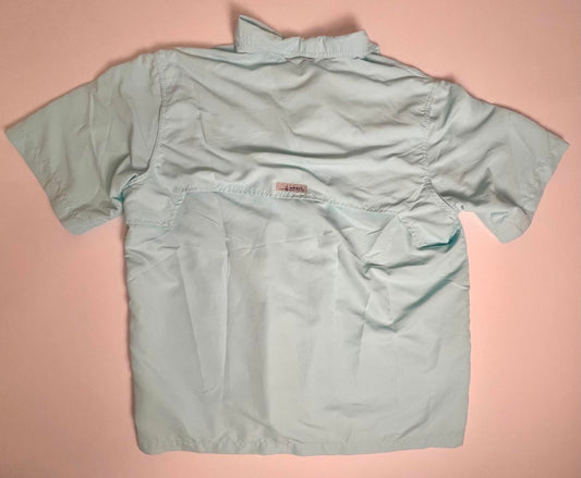 Habit Teal Vented Short Sleeve Fishing Shirt- Men XL