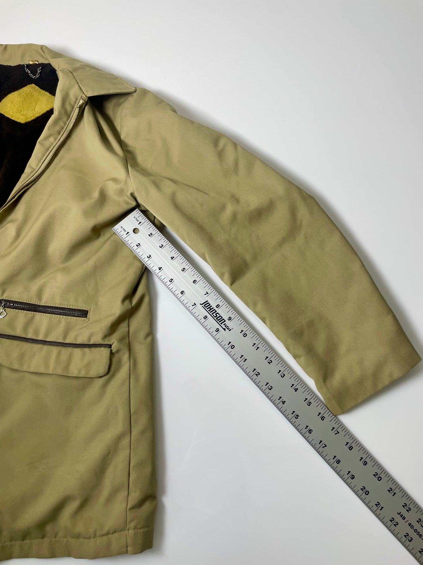 Vintage Canvas Sherpa Jacket- Men Medium