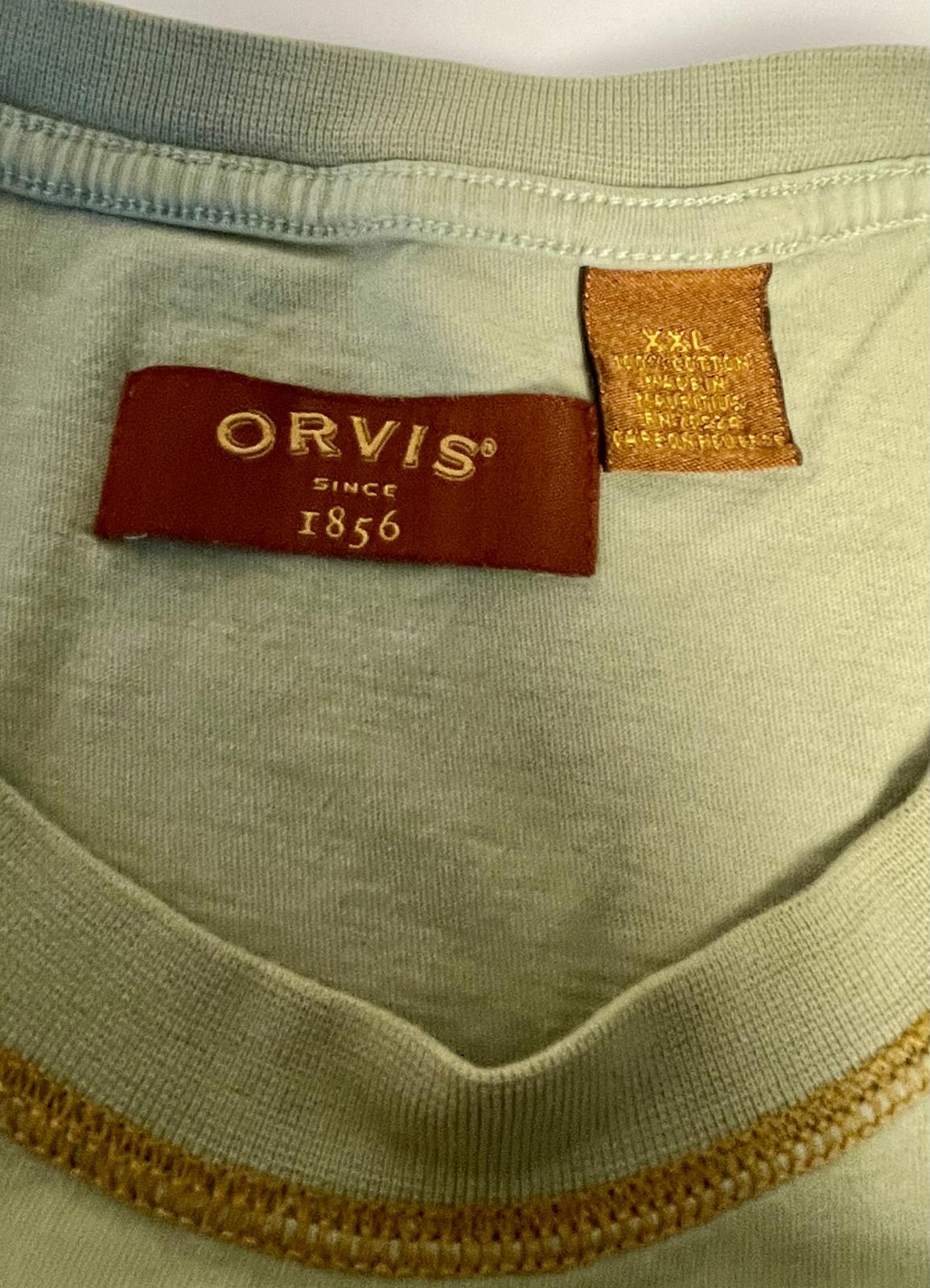 Orvis Olive Green Tee- Men XXL