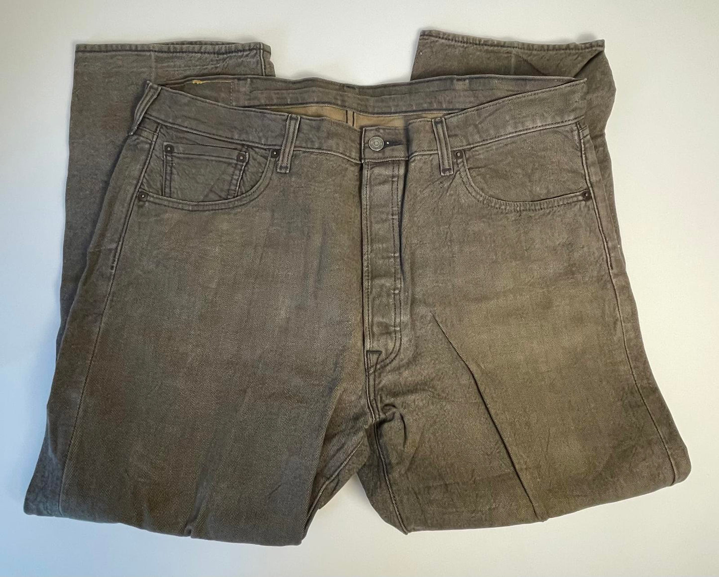 Vintage Levi’s 501 Y2K Gray Jean- Men 40x30