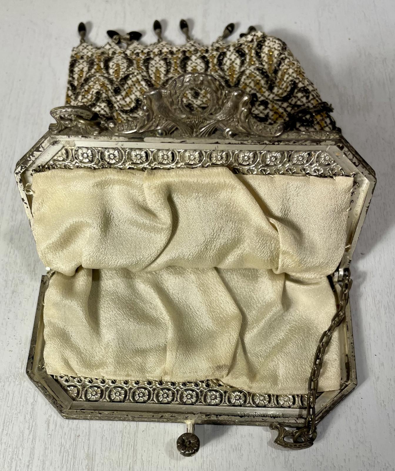Antique Mandalian Enamel Mesh Bag