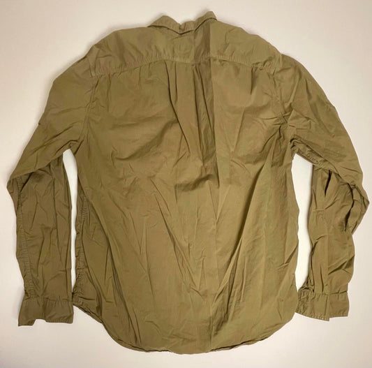 J. Crew 100% Cotton Green Workwear Shirt- Men L
