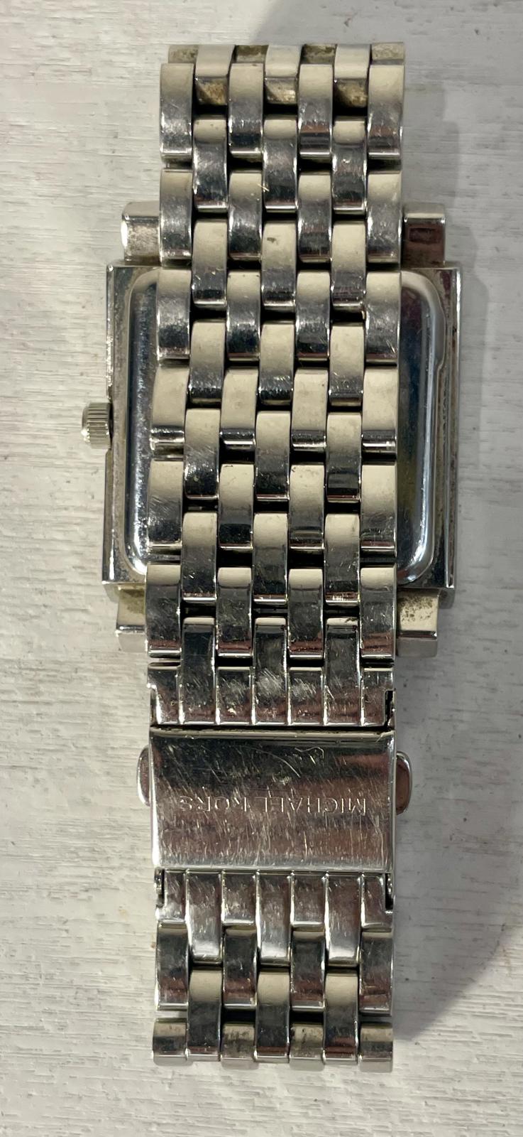 Women’s Michael Kors Silver Square Dial Watch