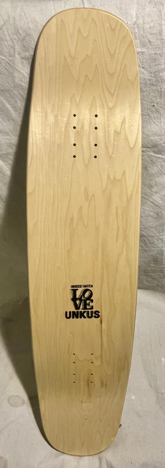 UNKUS Old Head Skate Crew- Double Kick Cruiser- 36”x 9.25- Adjustable Wheelbase