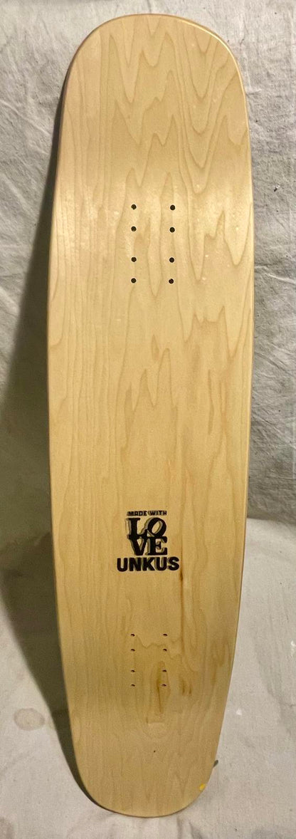 UNKUS Old Head Skate Crew- Double Kick Cruiser- 36”x 9.25- Adjustable Wheelbase