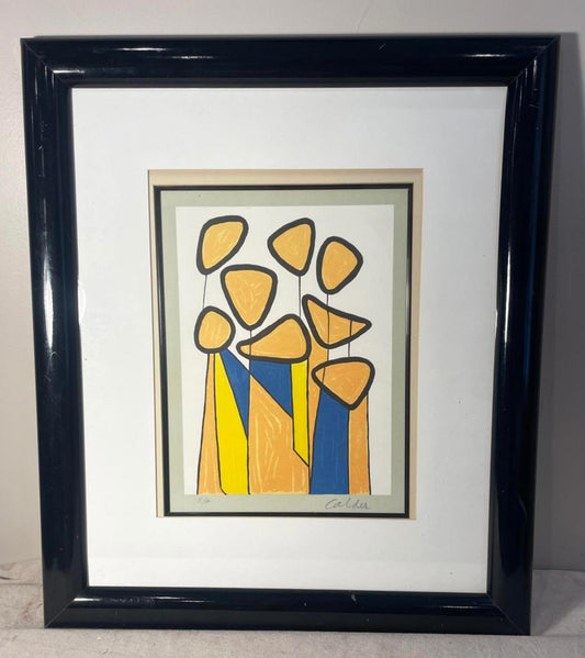 Alexander Calder - Squash Blossoms Lithograph- Circa 1972