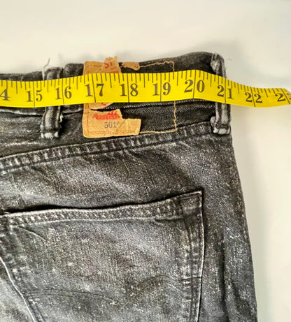 Custom Black- Vintage Washed Levi's 501