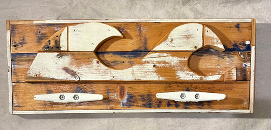 Upcycled Wave Towel Hanger