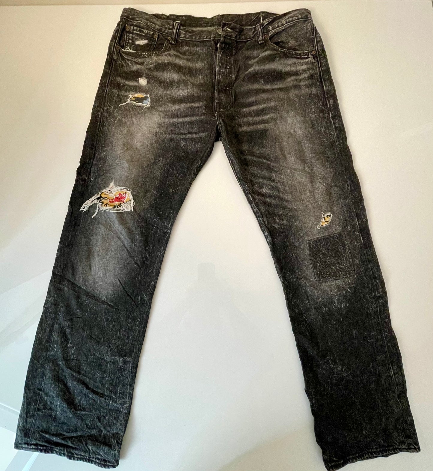 Custom Black- Vintage Washed Levi's 501