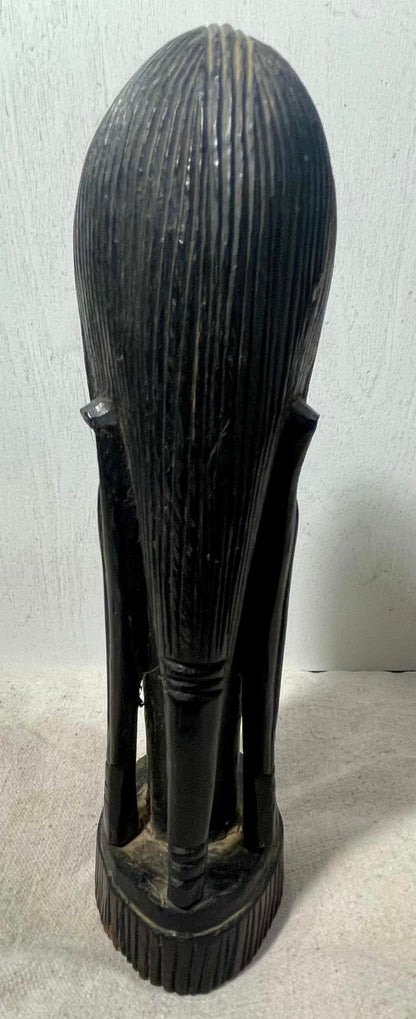 Vintage Hand Carved African Wooden Bust