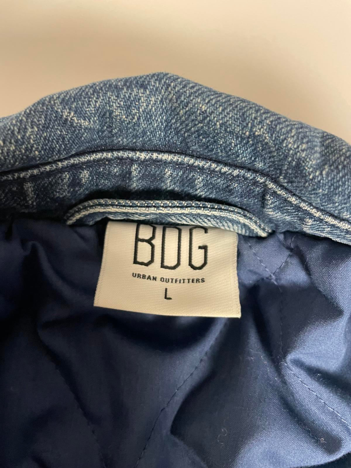 BDG Denim Letterman Jacket- Men S