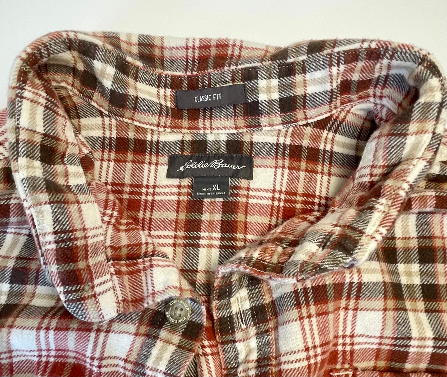Eddie Bauer Flannel Button Down - Men XL