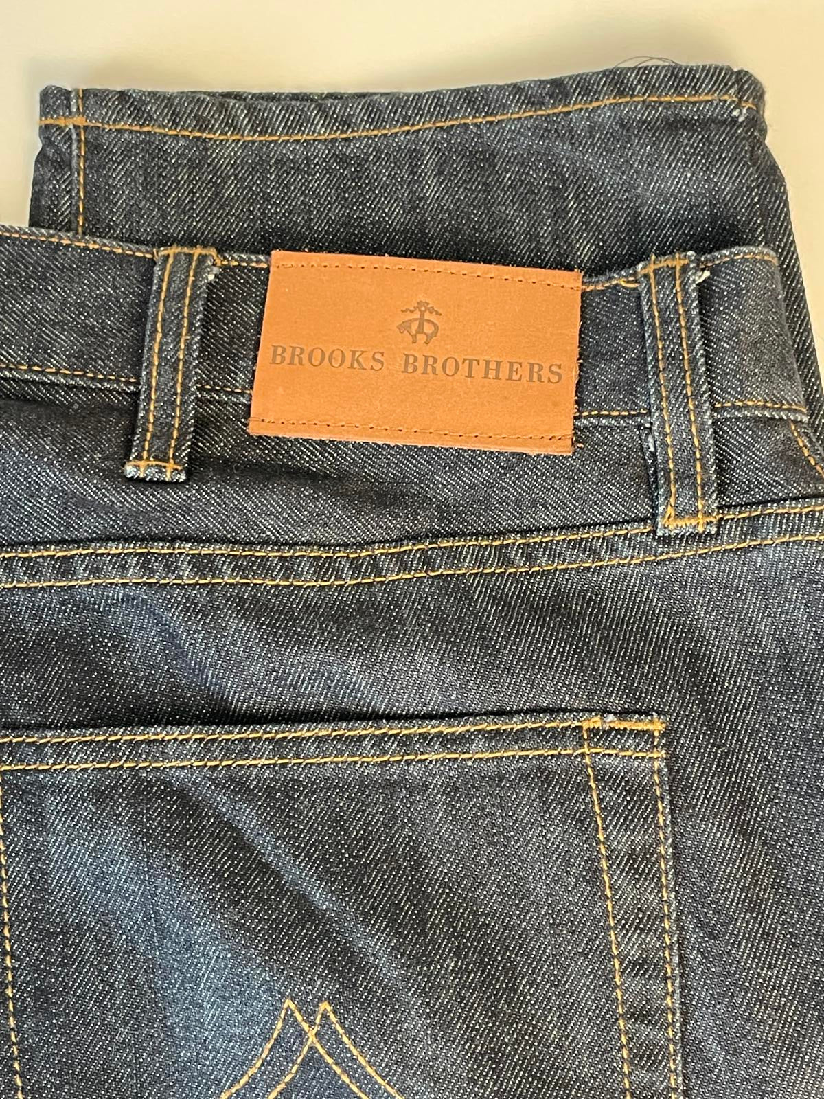 Brooks Brothers Dark Wash Relaxed Fit Jean- Men 38x30