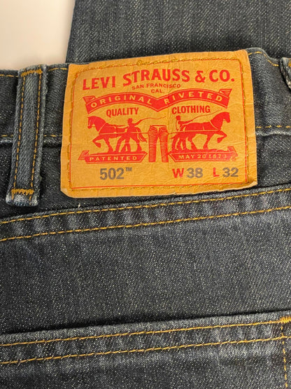 Levi’s 502 Dark Wash Jeans- Men 38x32