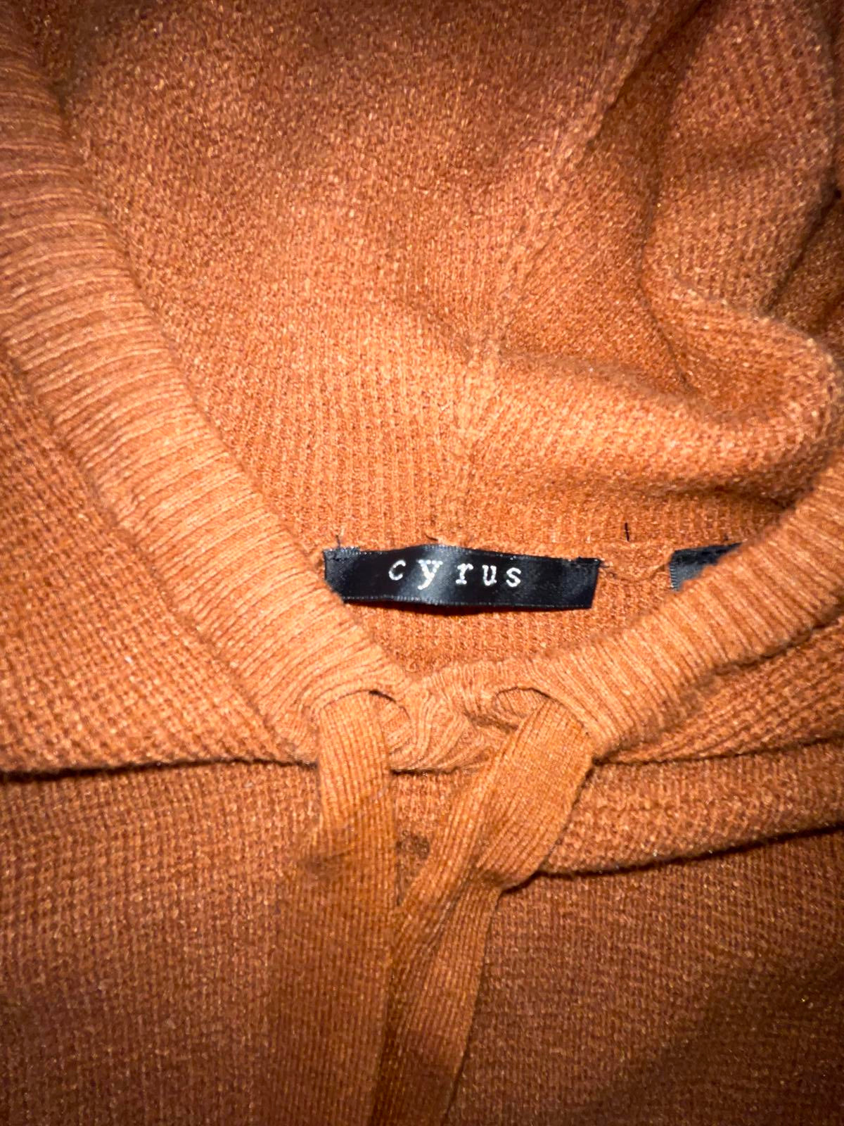 Cyrus Rust Knit Hoodie - Women S