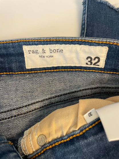 Rag & Bone Nina High-Rise Ankle Skinny Blue Jean- Women 32w