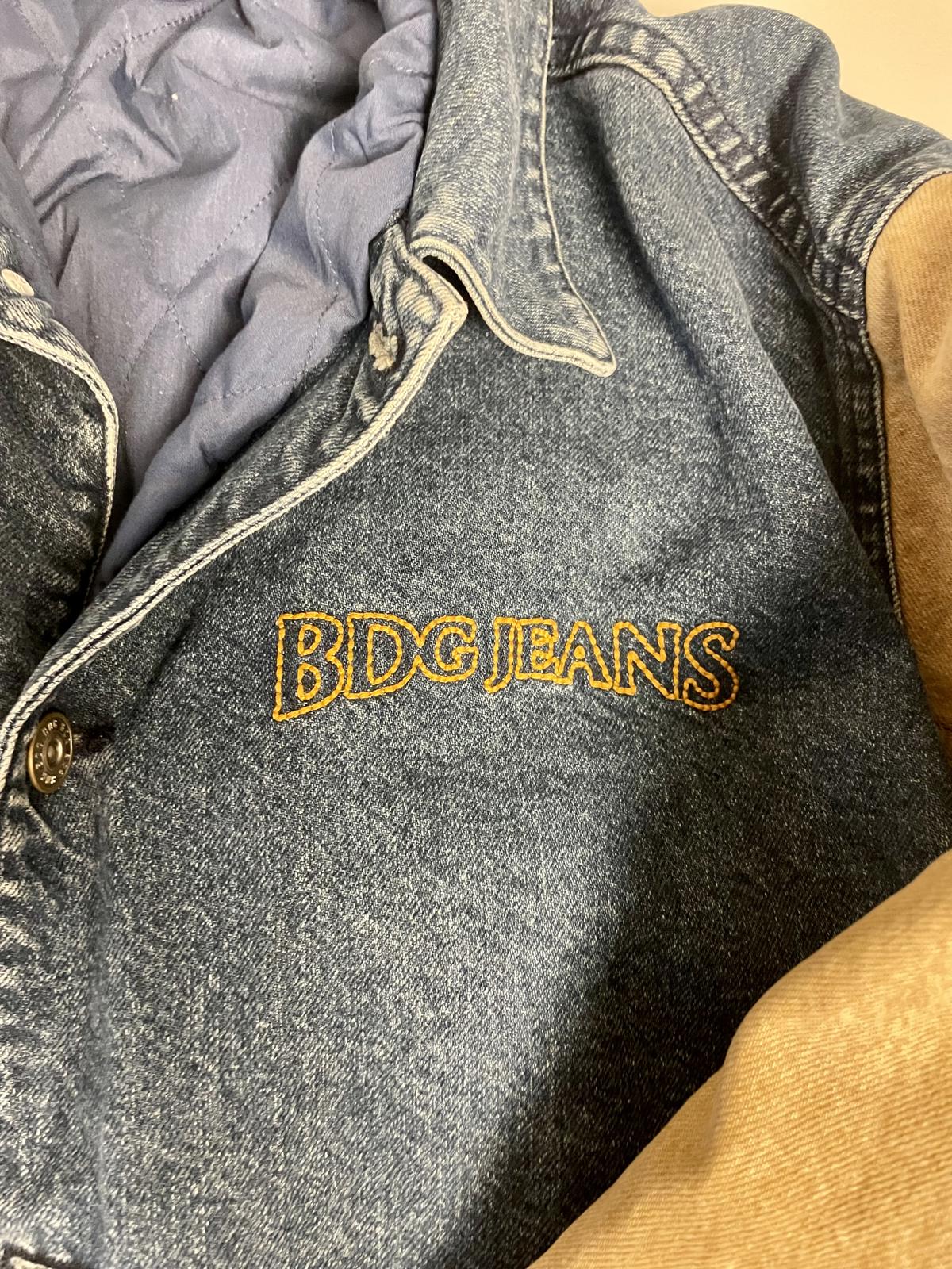 BDG Denim Letterman Jacket- Men S