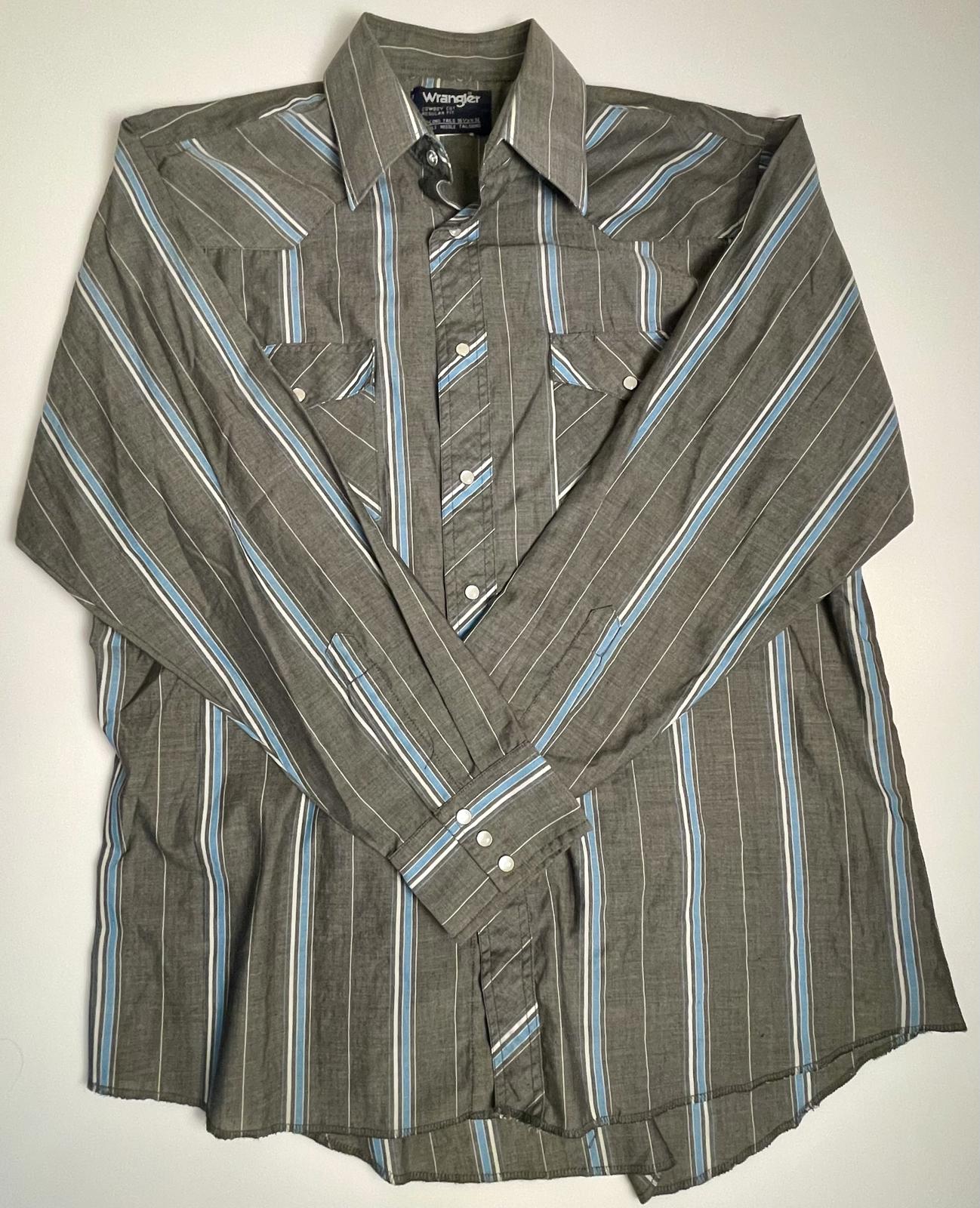Vintage Wrangler Cowboy Cut Shirt- Men 16 1/2x 34
