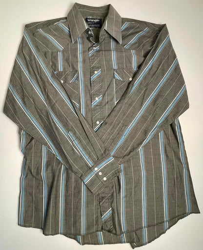Vintage Wrangler Cowboy Cut Shirt- Men 16 1/2x 34