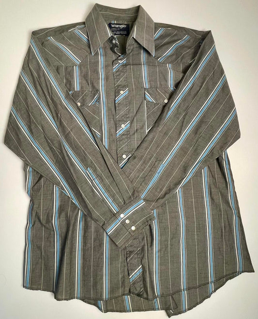 Vintage Wrangler Cowboy Cut Shirt- Men 16 1/2x 34