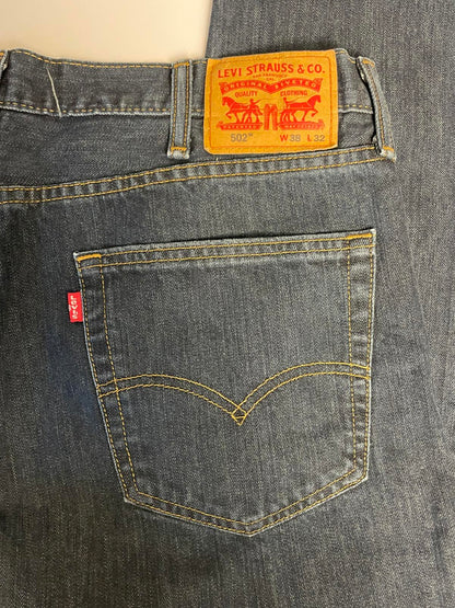Levi’s 502 Dark Wash Jeans- Men 38x32