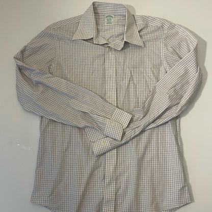 Brooks Brothers White and Blue Dress Shirt