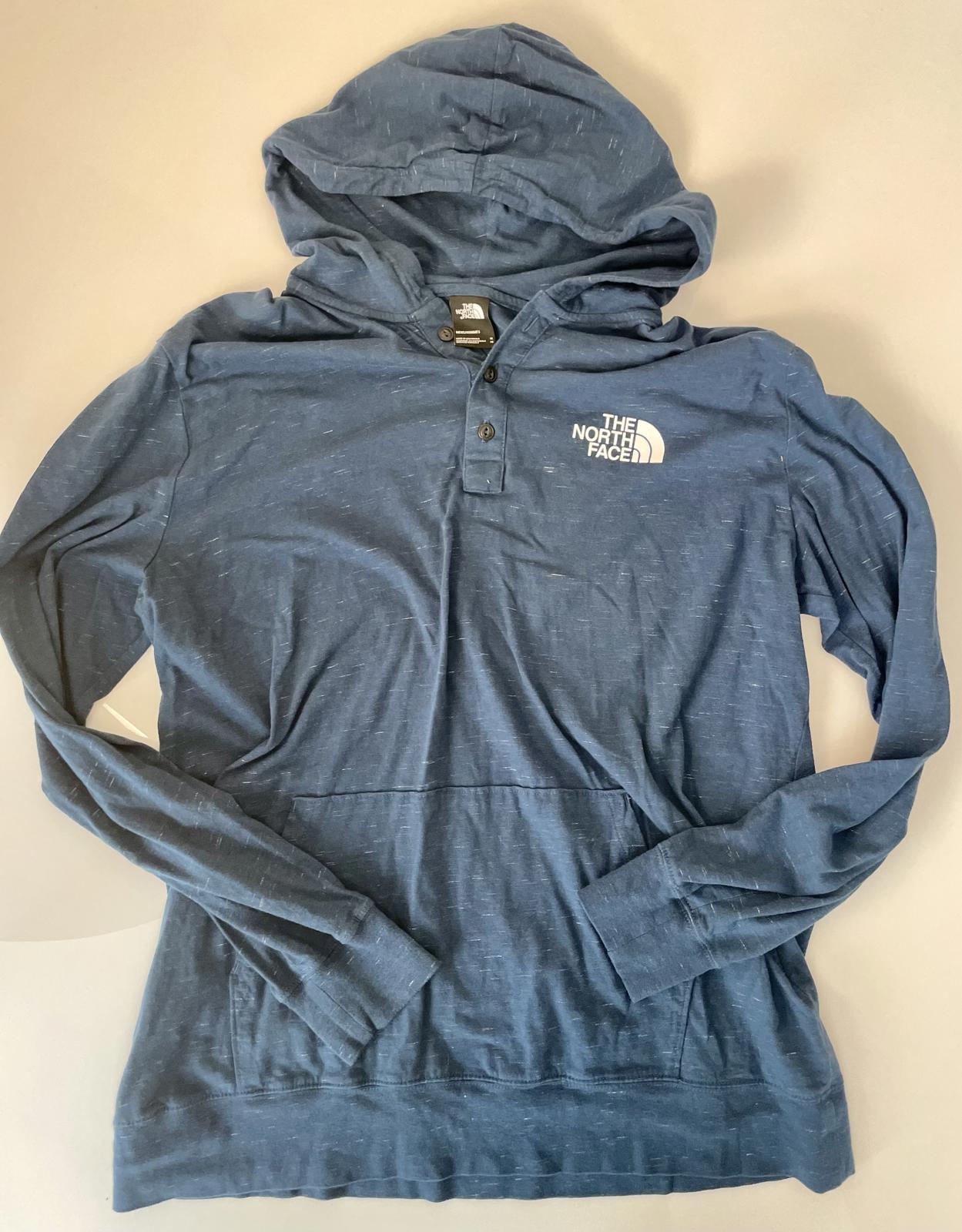 The Northface Blue Henley Hoodie - Men's XL
