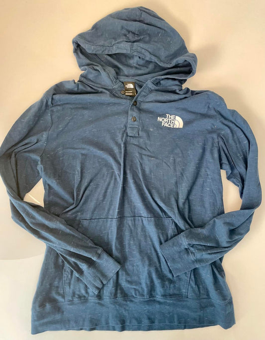 The Northface Blue Henley Hoodie - Men's XL