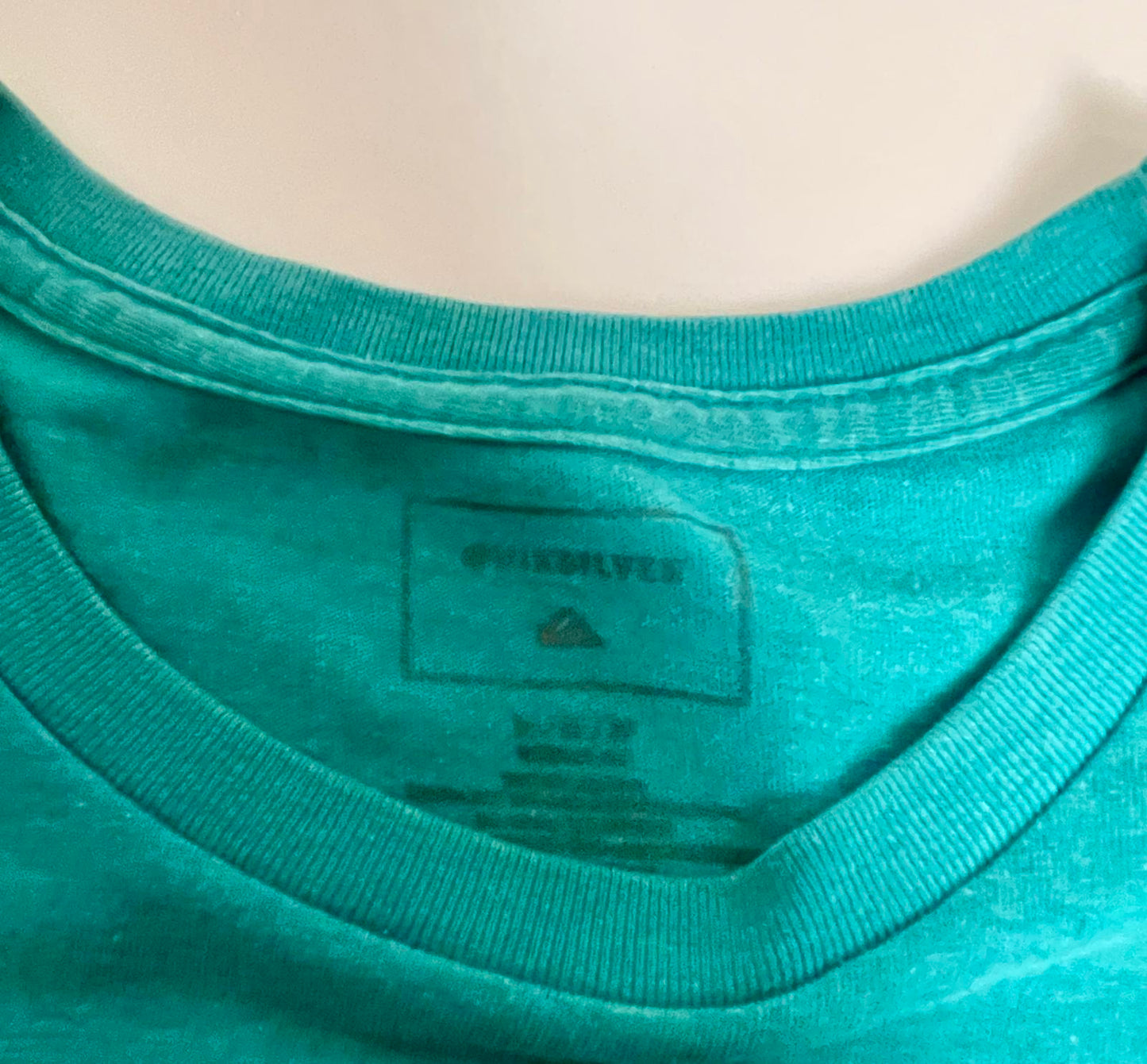 Quicksilver Teal Logo Tee- Men M