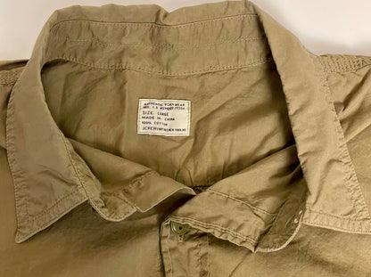 J. Crew 100% Cotton Green Workwear Shirt- Men L