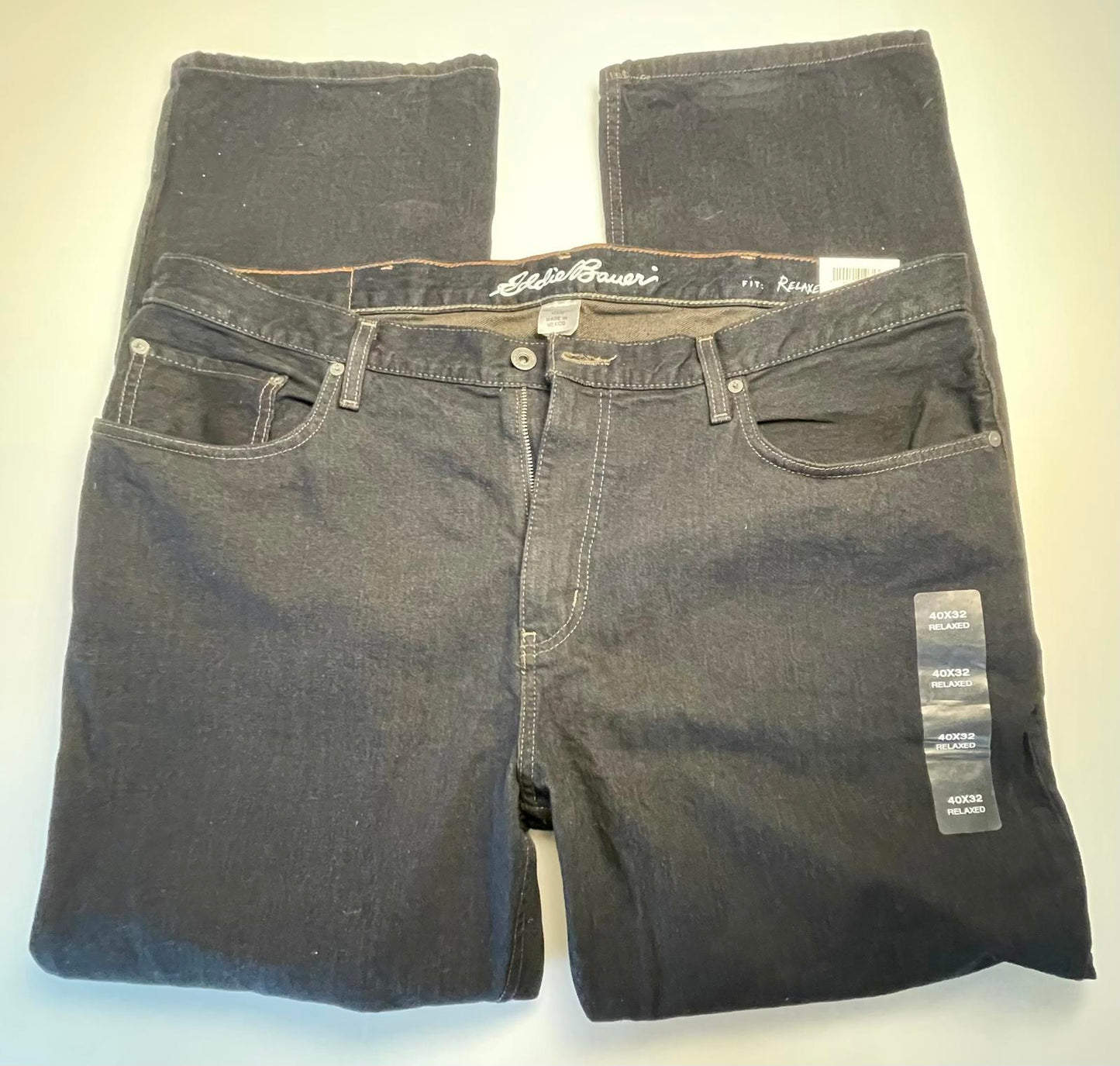 Eddie Bauer Dark Wash Relaxed Fit Jean- Men 40x32
