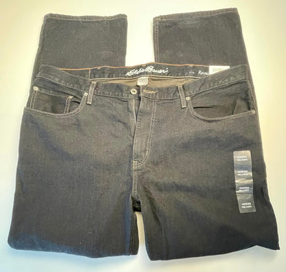 Eddie Bauer Dark Wash Relaxed Fit Jean- Men 40x32