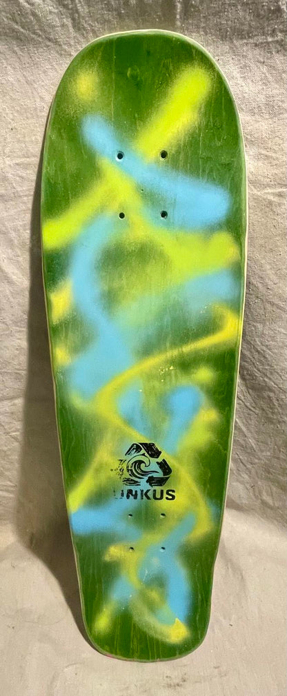 UNKUS Blue Unkle Jack- Upcycled Cruiser- 28.5”x 8”- 14.25” Wheelbase