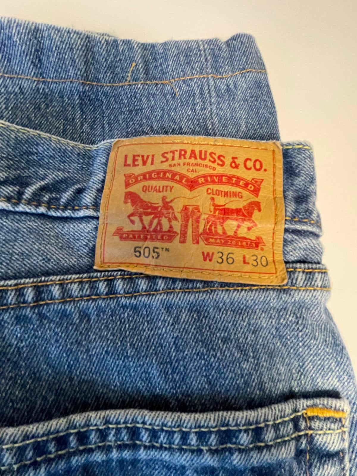 Levi’s 505 Stone Wash Straight Leg- 36x30
