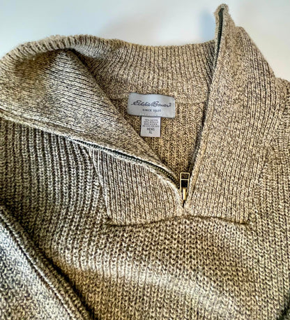 Eddie Bauer Quarter-zip Sweater- Men XL
