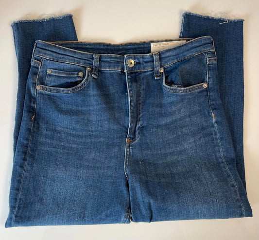 Rag & Bone Nina High-Rise Ankle Skinny Blue Jean- Women 32w