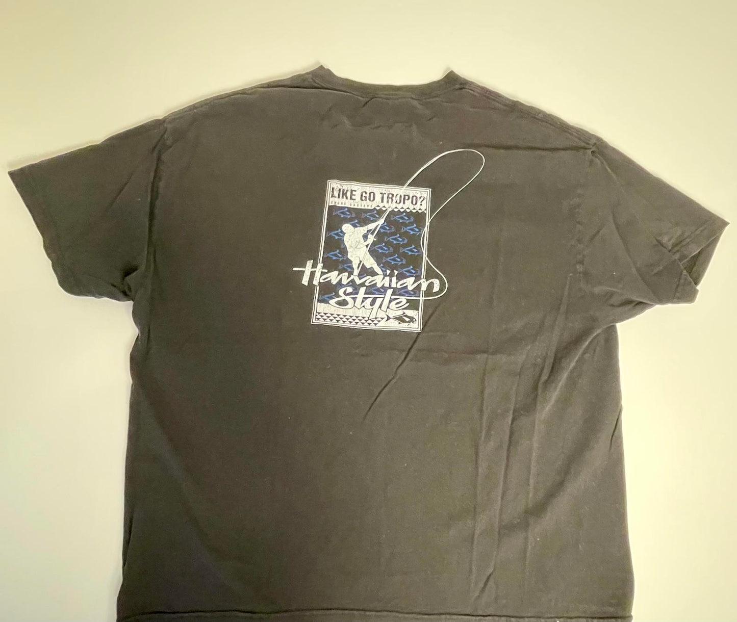 Hawaiian Style Fishing Logo Tee- Men XXL