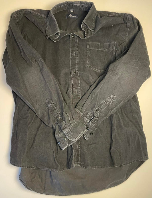 Vintage French Camargue Corduroy Button Up- Men L