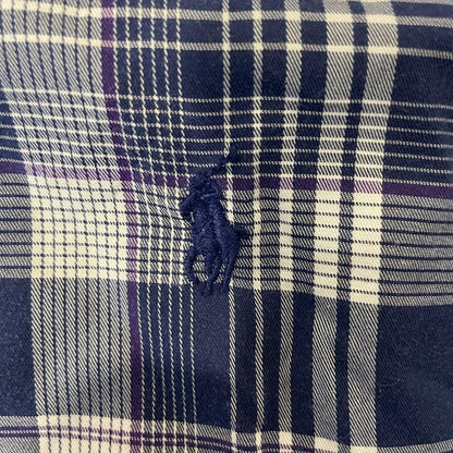 Ralph Lauren Blue and White Casual Button Down Shirt- Men XL