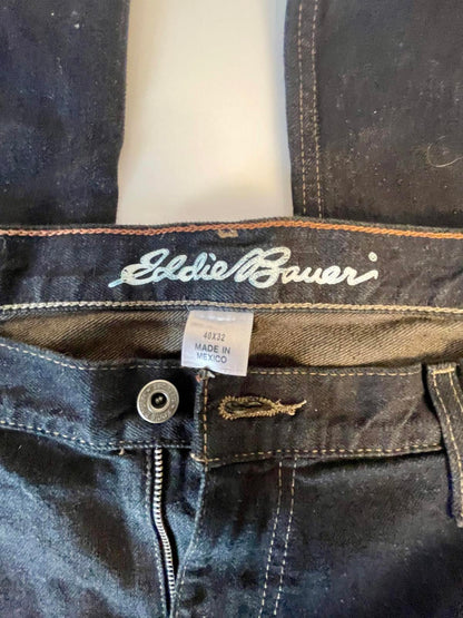 Eddie Bauer Dark Wash Relaxed Fit Jean- Men 40x32