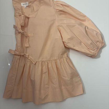 Mable Lace-Up Front Smocked Top