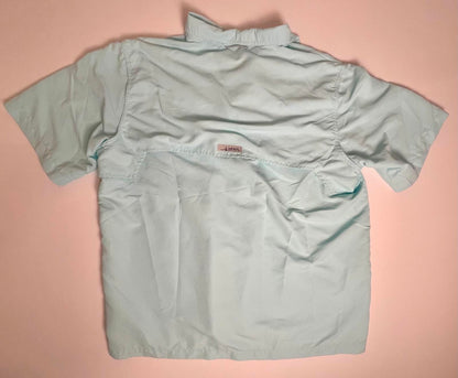 Habit Teal Vented Short Sleeve Fishing Shirt- Men XL