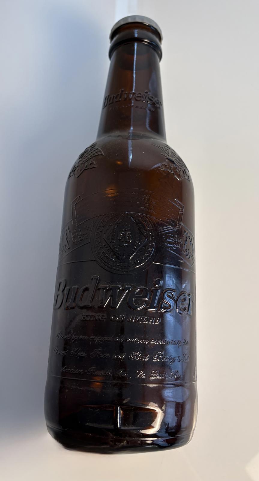 Vintage Large Scale Budweiser Bottle- 15” x 5”